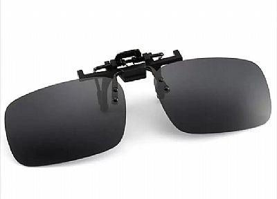 ΠΡΟΣΘΕΤΑ ΓΥΑΛΙΑ ΗΛΙΟΥ POLARIZED CLIP ON - UV 400 Μαυρο με κλιπ