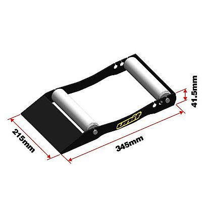 UNIT Σταντ κύλισης πίσω τροχού E4010 μαύρο