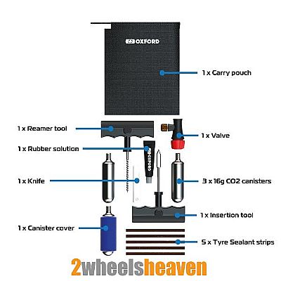 ΚΙΤ ΕΠΙΣΚΕΥΗΣ ΕΛΑΣΤΙΚΩΝ TUBELESS της OXFORD
