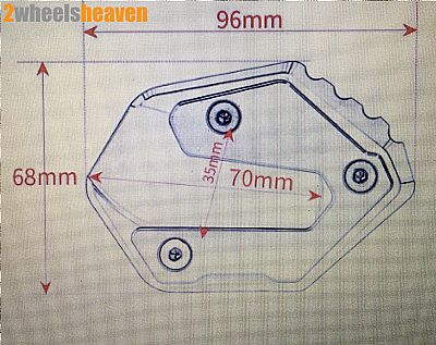YAMAHA TRACER - Προεκταση Σταντ Μηχανης Αλουμινιου της LYNX