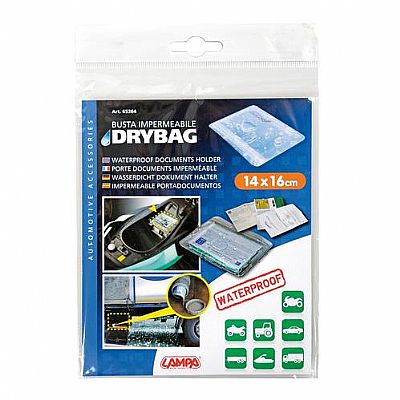 Αδιαβροχη θηκη εγγραφων σε Διαφανο Χρωμα