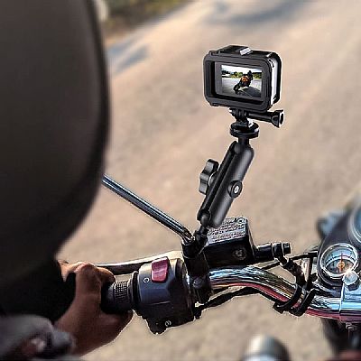 MOTOWOLF ΒΑΣΗ ΚΑΘΡΕΠΤΗ για ACTION CAM / Go Pro