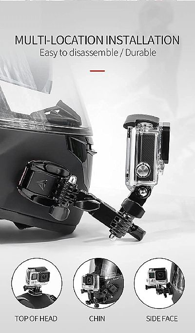 MOTOWOLF - Βαση Κρανους για Go Pro - Action Camera