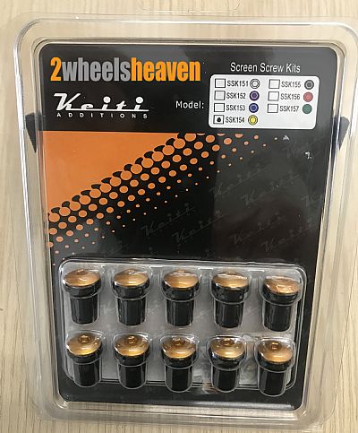 KEITI - ΒΙΔΕΣ ΠΑΡΜΠΡΙΖ - Χρυσες - Με αντικραδασμικο O - Ring