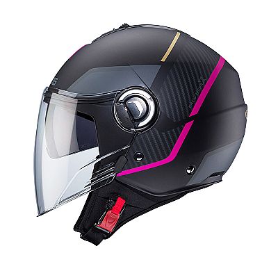 Caberg Riviera V4X Geo μαύρο Ματ / Φουξ / Ανθρακί