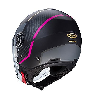 Caberg Riviera V4X Geo μαύρο Ματ / Φουξ / Ανθρακί