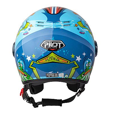 PILOT Fazer Παιδικο Jet Κρανος σε Μπλε Χρωμα με Σχεδια