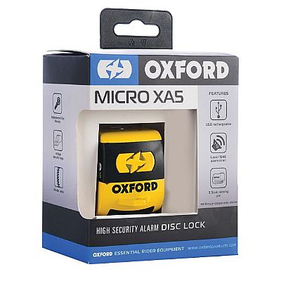 OXFORD XA-5 Αντικλεπτικο Δισκοφρενου 5 mm με Συναγερμο