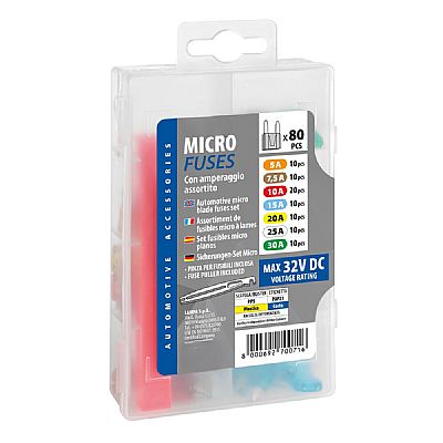 ΑΣΦΑΛΕΙΕΣ MICRO - ΣΕΤ ΚΟΥΤΙ ( ΜΕ ΕΡΓΑΛΕΙΟ ΑΦΑΙΡΕΣΗΣ ) - 80 ΤΕΜΑΧΙΑ