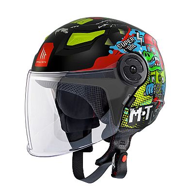 MT Lite Dino Παιδικο Jet Κρανος - Junior Μαύρο Matt