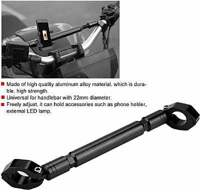 Μπαρακι Τιμονιου Μηχανης Universal Ρυθμιζομενο 22 mm