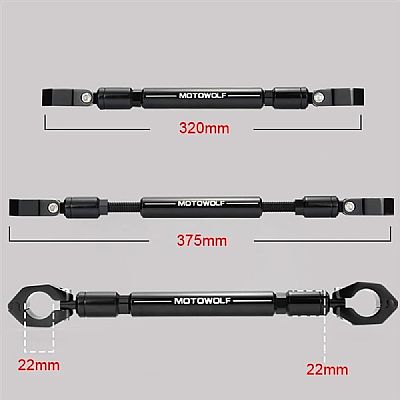 Μπαρακι Τιμονιου Μηχανης Universal Ρυθμιζομενο 22 mm