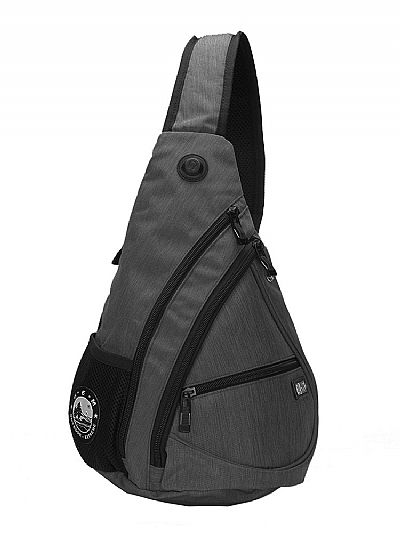 Ανδρικη Τσαντα Ωμου - Σε Ανθρακι Χρωμα