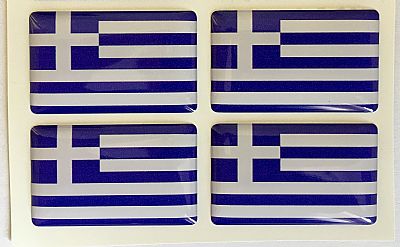 ΕΛΛΗΝΙΚΗ ΣΗΜΑΙΑ ( 4 ΜΙΚΡΑ ) ΑΥΤΟΚΟΛΛΗΤΑ