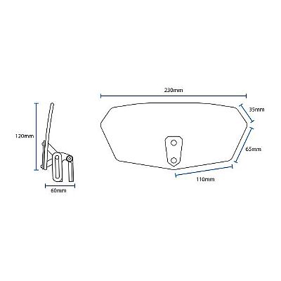 OXFORD ΕΠΕΚΤΑΣΗ ΠΑΡΜΠΡΙΖ | ΔΙΑΦΑΝΗ ΜΕ CLIP UNIVERSAL