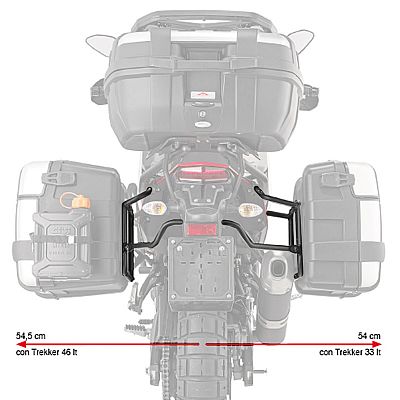 YAMAHA TENERE 700 cc - 2019 + 700 World Raid '22 - Βασεις Πλαινων Βαλιτσων GIVI