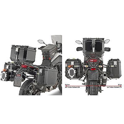 YAMAHA TENERE 700 cc - 2019 + 700 World Raid '22 - Βασεις Πλαινων Βαλιτσων GIVI