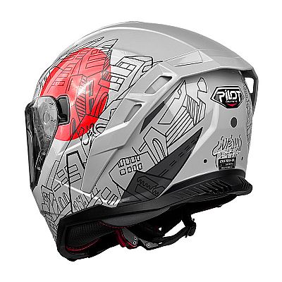 PILOT Corsair SV City σε Χρωμα Γκρι Gloss - Full Face