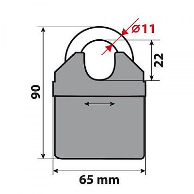 LAMPA ΑΝΤΙΚΛΕΠΤΙΚΗ ΚΟΥΛΟΥΡΑ C-LOCK 200 ΑΠΟ ΧΑΛΥΒΑ