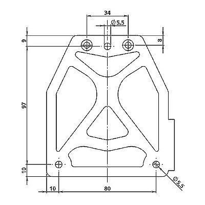 ΒΑΣΗ ΠΙΝΑΚΙΔΑΣ ( ΤΟΠΟΘΕΤΗΣΗ ΣΤΟ ΠΛΑΙ ) ΓΙΑ SCOOTER