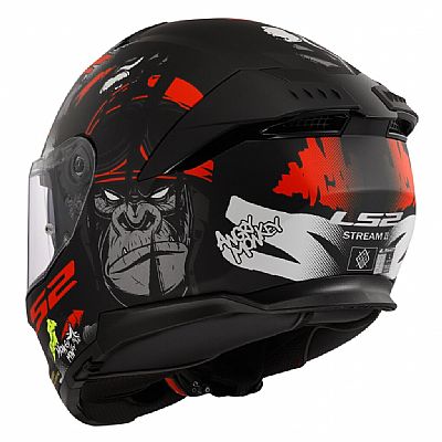 LS2 STREAM II - ANGRY MONKEY - Matt Black Red