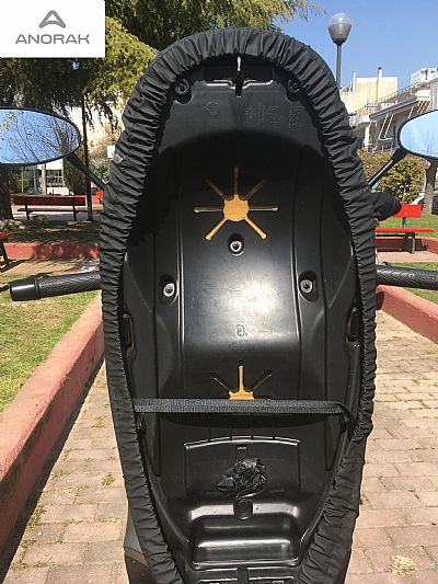 ANORAK ΚΑΛΥΜΜΑ ΣΕΛΑΣ ΓΙΑ PIAGGIO BEVERLY 300 - 350cc - 100 % ΑΔΙΑΒΡΟΧΟ & ΑΝΤΙΟΛΙΣΘΗΤΙΚΟ