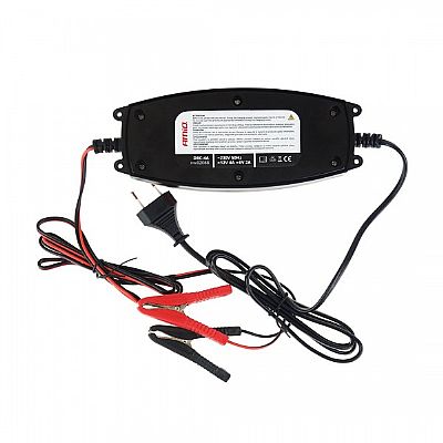 AMIO ΦΟΡΤΙΣΤΗΣ ΜΠΑΤΑΡΙΑΣ για Μηχανη και Αυτοκινητο 2A/4A LCD φωτισμο 6/12V 1.2-120AH