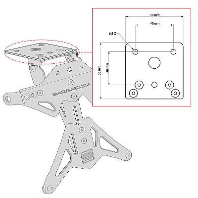 BARRACUDA ΑΝΑΔΙΠΛΟΥΜΕΝΗ ΣΠΑΣΤΗ ΒΑΣΗ ΠΙΝΑΚΙΔΑΣ UNIVERSAL